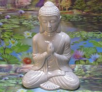 * Boeddha keramiek 35cm met shungiet