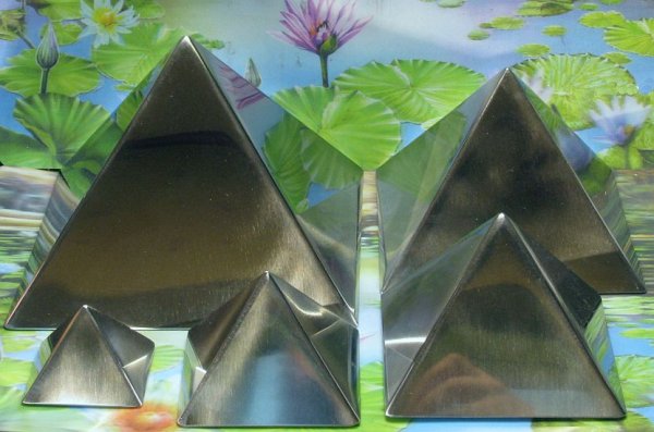 * Orgon inox Piramides 6-7,5-9-12-15 cm