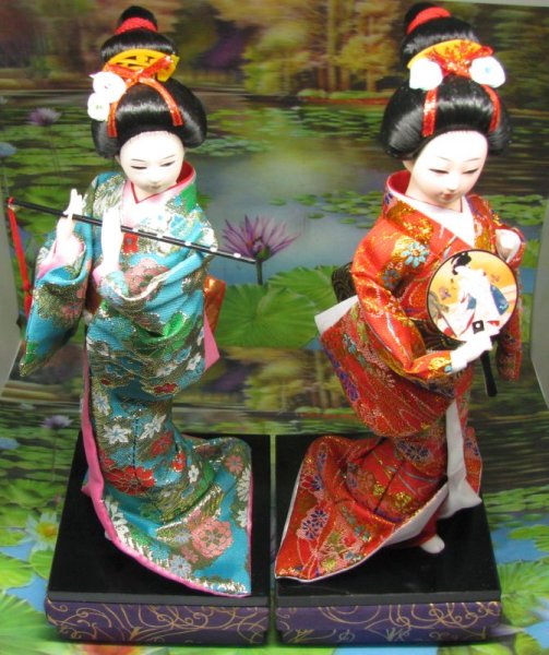 * Geisha Orgon poppen 30-35-40 cm