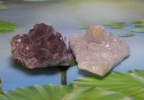 Amethist-bergkristal combi