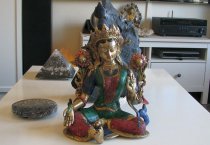 * Orgon Tara vrouwelijke Boeddha brons 40 cm