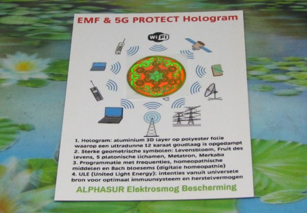 * EMF & 5G verguld hologram 35 mm