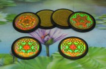 * Hologram 35 mm op ultradun shungiet plaatje 40x2 mm