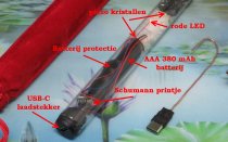 * Schumann vitalisatie buisje met 2 transducers en edel shungiet