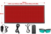 * Rife Medbed 180x80cm 3840 Rood & IR Leds en scalair