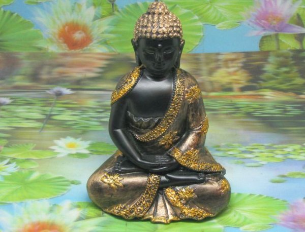 * Orgon boeddha keramiek 15cm